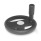 GN 9234 Volants, aluminium, fini poudré, pour actionneurs linéaires Type: R - avec poignée tournante
Finition: SW - Noir, RAL 9005, finition texturée
d<sub>2</sub>: 125...160 - Volant à bras