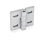 GN 235 Charnières réglables, Zinc moulé sous pression, réglable Matériau: ZD - Zinc moulé sous pression
Type: B - réglable verticalement
Finition: SR - argenté, RAL 9006, finition texturée
