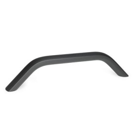 GN 428 Maniglie a ponte per armadi, alluminio Tipo: A - Montaggio dal retro (foro cieco filettato)<br />Finitura: SW - Nero, RAL 9005, finitura strutturata