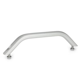 GN 428 Maniglie a ponte per armadi, alluminio Tipo: B - Montaggio dal lato dell'operatore<br />Finitura: EL - Anodizzato, colore naturale