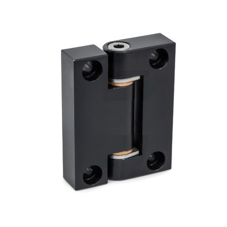 Präzisions-Scharniere GN 7580: Scharnierflügel Aluminium, Lagerbuchsen Bronze, Verwendung als Gelenk