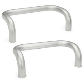 GN 426.6 Maniglie a ponte per armadi, acciaio INOX Tipo: A - Montaggio dal lato posteriore (foro cieco filettato)