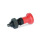 GN 617.2 Doigts d'indexage, corps fileté en plastique, goupille de centrage en acier, avec bouton rouge Type: BK - sans position de repos, avec contre-écrou
Matériau: ST - Acier