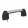 GN 6284 Maniglie a ponte per armadi, plastica, con interruttore elettrico monostabile, con spia luminosa LED, con cavo 