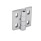 GN 235 Charnières réglables, Zinc moulé sous pression, réglable Matériau: ZD - Zinc moulé sous pression
Type: H - réglable horizontalement
Finition: SR - argenté, RAL 9006, finition texturée