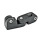 GN 283 Morsetti di collegamento girevoli, alluminio Finitura: SW - Nero, RAL 9005, finitura strutturata