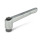 GN 300 Manettes indexables, zinc moulé sous pression, douille en acier, noirci Couleur: RH - sans revêtement