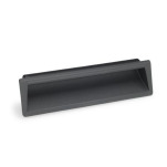 Maniglie da incasso, montaggio a scatto, plastica