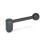 GN 212.3 Verstellbare Spannhebel, Stahl, mit Innengewinde Form: D - Hebel gerade