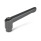 GN 300 Manettes indexables, zinc moulé sous pression, douille en acier, noirci Couleur: SZ - noir, RAL 9005, finition brillante
