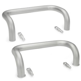 GN 426.6 Maniglie a ponte per armadi, acciaio INOX Tipo: B - Montaggio dal lato dell'operatore