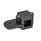 GN 279 Morsetti di collegamento girevoli, alluminio, versione divisa d<sub>1</sub> / s<sub>1</sub>: V - Quadro
Finitura: SW - Nero, RAL 9005, finitura strutturata