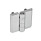 GN 237 Cerniere, lega di zinco pressofusa / alluminio Materiale: ZD - Lega di zinco pressofusa
Tipo: C - 2x2 perni filettati
Finitura: CR - Cromato