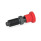 GN 817 Pistoncini di posizionamento a molla, acciaio, con manopola rossa Tipo: C - Con posizione di arresto, senza controdado
Colore: RT - rosso, RAL 3000, finitura matt