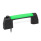 GN 6284 Maniglie a ponte per armadi, plastica, con interruttore elettrico monostabile, con spia luminosa LED, con cavo 