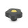 GN 5337.7 Boutons étoile avec capuchons colorés, plastique, douille inox Type: E - Avec capuchon (alésage borgne fileté)
Couleur du capuchon: DGB - jaune, RAL 1021, finition mat