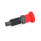 GN 817 Pistoncini di posizionamento a molla, acciaio, con manopola rossa Tipo: B - Senza posizione di arresto, senza controdado
Colore: RT - rosso, RAL 3000, finitura matt