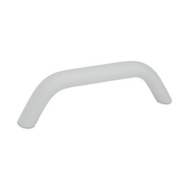 GN 565.3 Maniglie a ponte per armadi, alluminio Tipo: A - Montaggio dal lato posteriore (foro cieco filettato)<br />Finitura: SR - Argento, RAL 9006, finitura strutturata