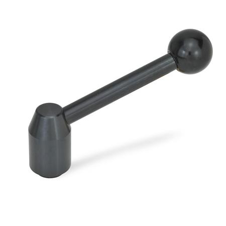 Verstellbare Spannhebel GN 212.3: Stahl, mit Innengewinde