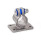 GN 146.5 Morsetti di collegamento flangiati, acciaio INOX, con 4 fori alesati Tipo: B - Con guarnizioni