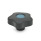 GN 5337.7 Boutons étoile avec capuchons colorés, plastique, douille inox Type: E - Avec capuchon (alésage borgne fileté)
Couleur du capuchon: DBL - bleu, RAL 5024, finition mat