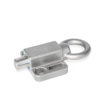 Doigts d'indexage, inox, avec bride pour montage en surface, sans position de repos