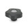 GN 5337.7 Boutons étoile avec capuchons colorés, plastique, douille inox Type: E - Avec capuchon (alésage borgne fileté)
Couleur du capuchon: DGR - gris, RAL 7035, finition mat