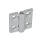 GN 237 Cerniere, lega di zinco pressofusa / alluminio Materiale: ZD - Lega di zinco pressofusa
Tipo: A - 2x2 fori alesati per viti a testa svasata
Finitura: SR - Argento, RAL 9006, finitura strutturata