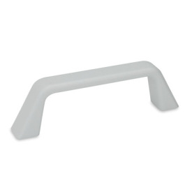 GN 728 Maniglie a ponte per armadi, alluminio Tipo: A - Montaggio dal lato posteriore (foro cieco filettato)<br />Finitura: SR - Argento, RAL 9006, finitura strutturata