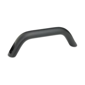 GN 565.3 Maniglie a ponte per armadi, alluminio Tipo: B - Montaggio dal lato dell'operatore<br />Finitura: SW - Nero, RAL 9005, finitura strutturata