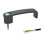 GN 422 Maniglie a ponte per armadi, lega di zinco pressofusa, con funzione di commutazione elettrica, con cavo Tipo: T1 - Con 1 pulsante
Finitura: SW - Nero, RAL 9005, finitura strutturata