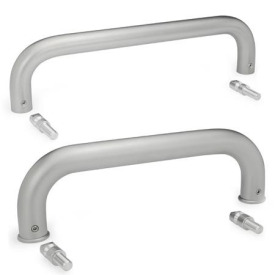 GN 426.5 Maniglie a ponte per armadi, acciaio INOX Tipo: B - Montaggio dal lato dell'operatore