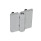 GN 237 Cerniere, lega di zinco pressofusa / alluminio Materiale: ZD - Lega di zinco pressofusa
Tipo: C - 2x2 perni filettati
Finitura: SR - Argento, RAL 9006, finitura strutturata