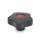 GN 5337.7 Boutons étoile avec capuchons colorés, plastique, douille inox Type: E - Avec capuchon (alésage borgne fileté)
Couleur du capuchon: DRT - rouge, RAL 3000, finition mat