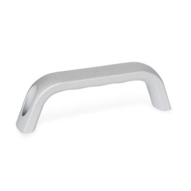 GN 328 Maniglie a ponte per armadi, alluminio Tipo: B - Montaggio dal lato dell'operatore<br />Finitura: SR - Argento, RAL 9006, finitura strutturata