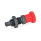 GN 817 Pistoncini di posizionamento a molla, acciaio, con manopola rossa Tipo: BK - Senza posizione di arresto, con controdado
Colore: RT - rosso, RAL 3000, finitura matt