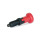 GN 617.2 Doigts d'indexage, corps fileté en plastique, goupille de centrage en acier, avec bouton rouge Type: C - avec position de repos, sans contre-écrou
Matériau: ST - Acier