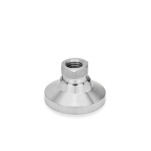 Pieds de machine, Inox, avec filetage femelle